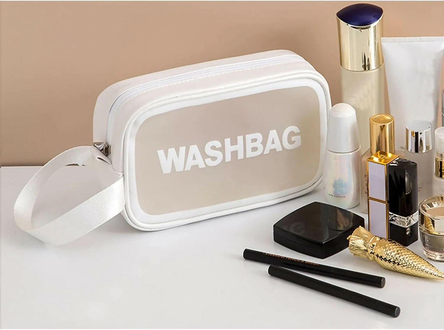 Portable Makeup Organizer Bag WASHBAG-Black14627 Small(SA2405-120)