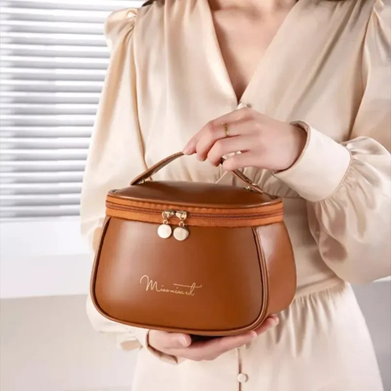 PU Leather Travel Makeup Bag