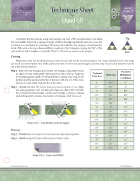 Quad 60 - Studio 180 Technique Sheet