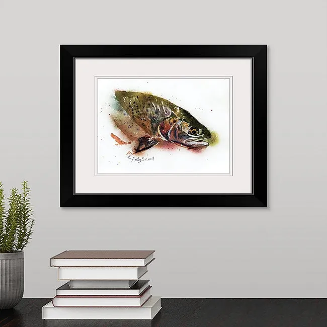 "Cutthroat Splashes" - signed giclee print, Cutthroat Trout wall art