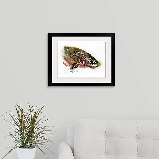 "Cutthroat Splashes" - signed giclee print, Cutthroat Trout wall art