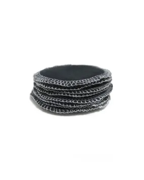 Reusable Organic Bamboo Cotton Rounds in Black