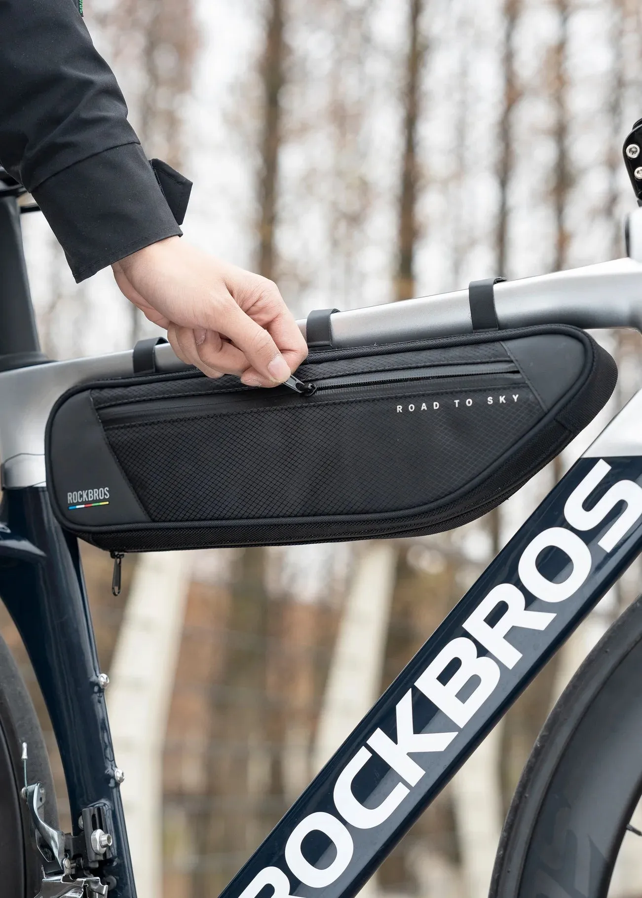 ROCKBROS Bike Triangle Bag-Road to sky