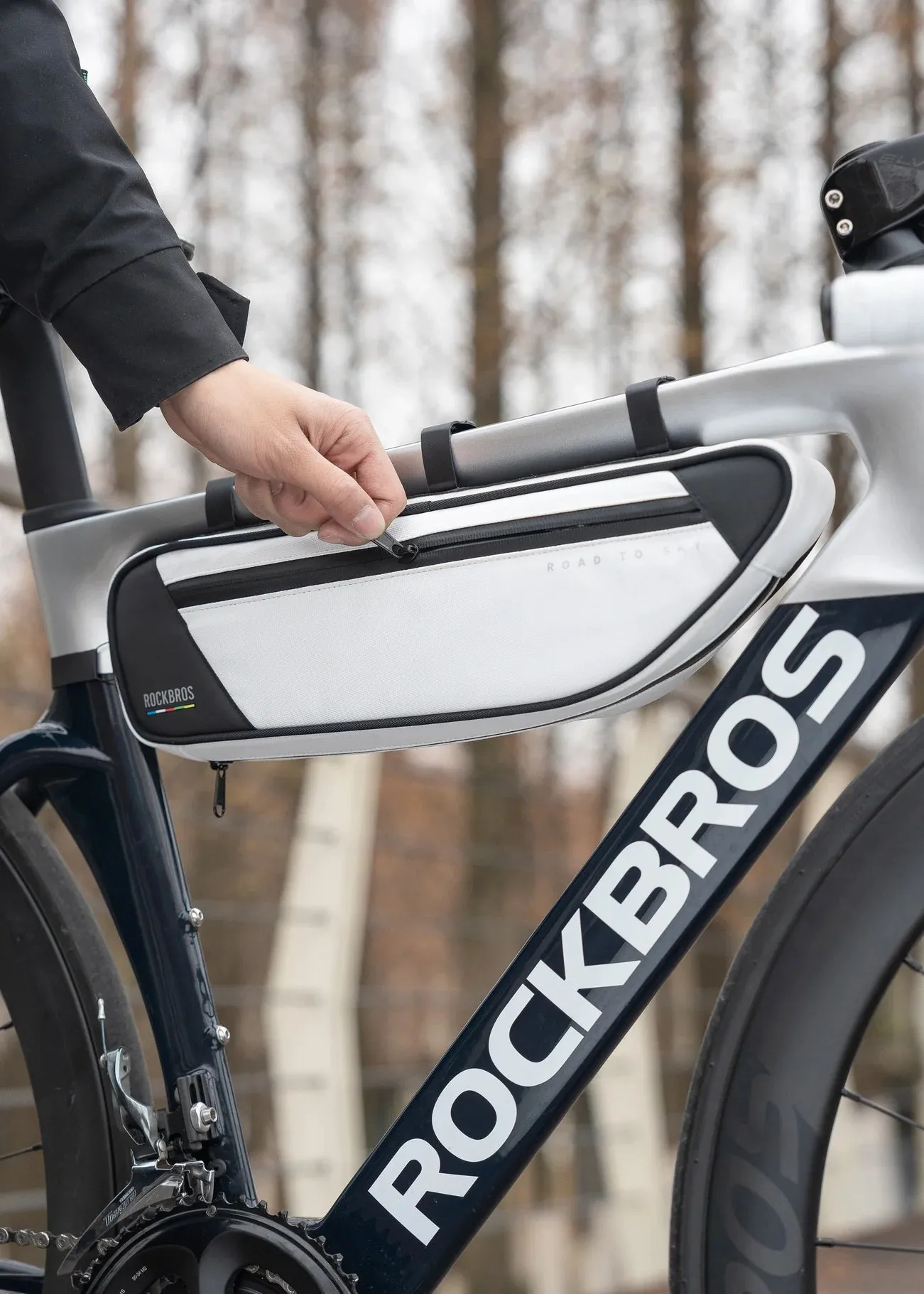 ROCKBROS Bike Triangle Bag-Road to sky