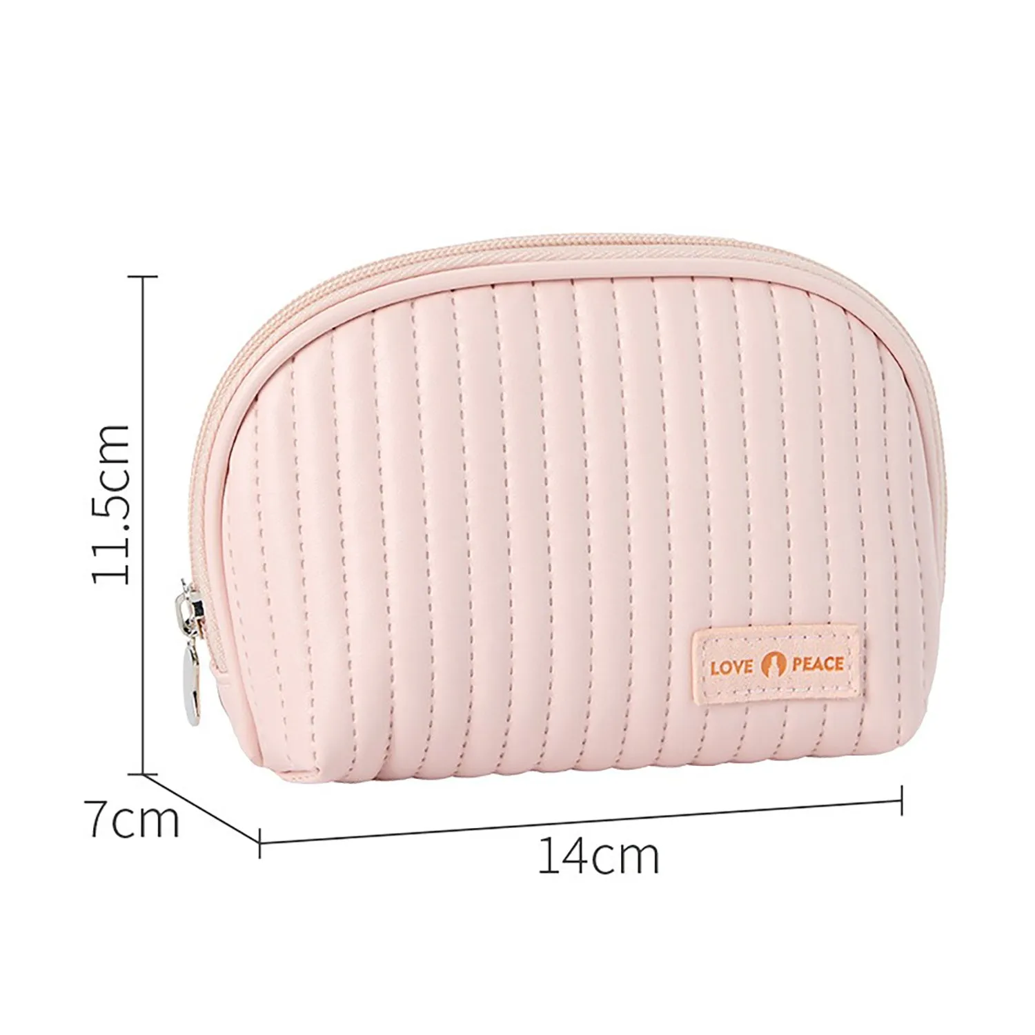 Round Cake Cosmetic Bag, Cosmetic Bag Cute Travel Organizer Pouch Set For Women PU Leather Waterproof Wash Bag, Large Capacity Advanced Feeling, Portable Cosmetic Bag