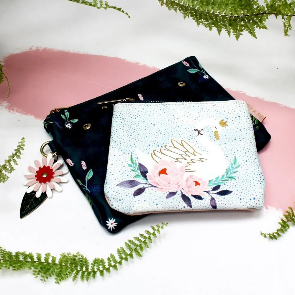 Secret Garden Swan Makeup Bag