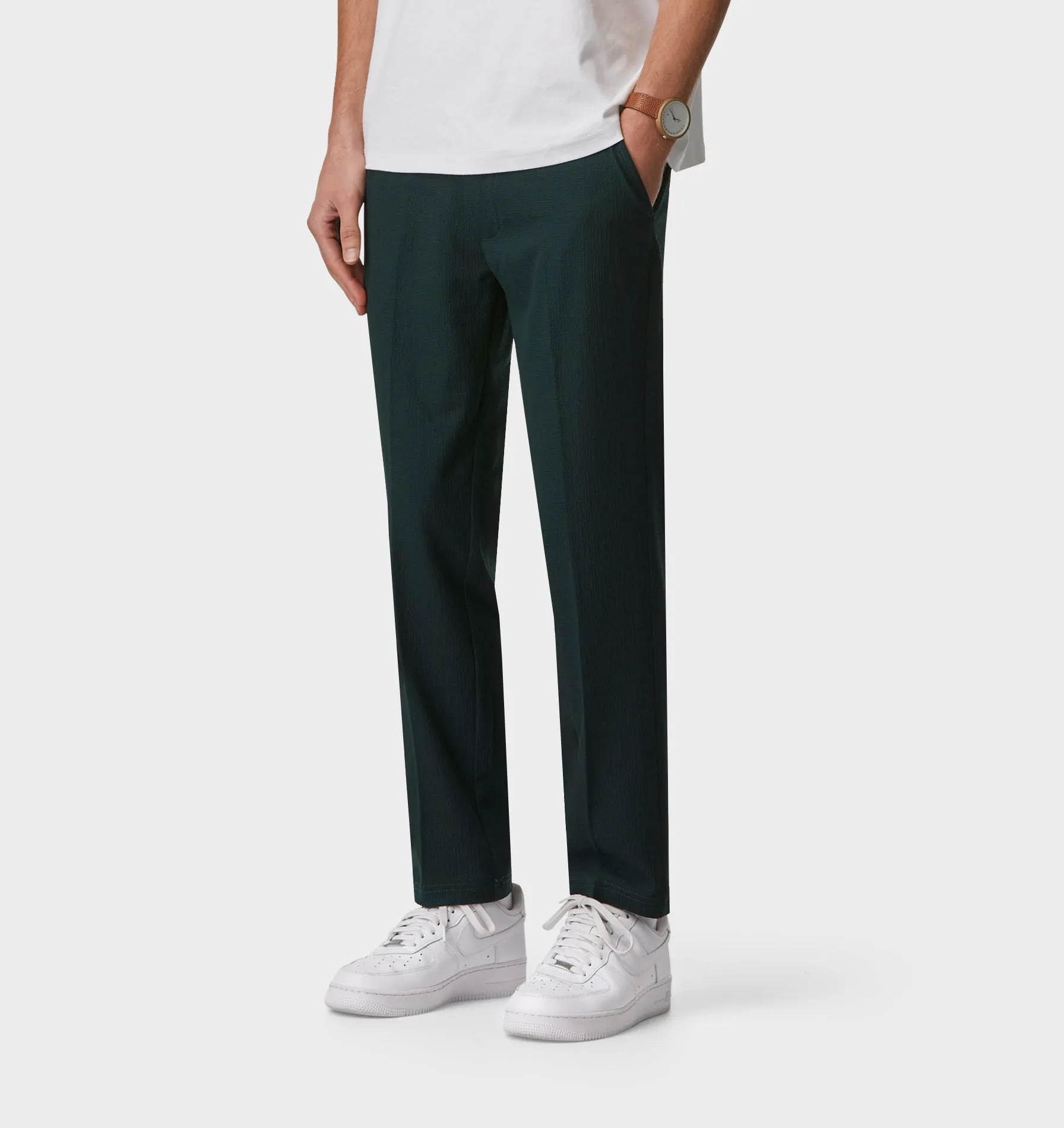 Seersucker Slim Kobe Pant - Tall - Dark Green