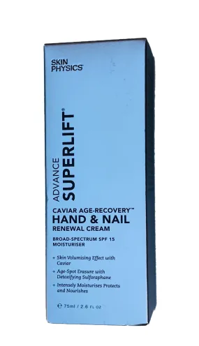 Skin Physics Caviar Age-Recovery Hand & Nail Renewal Cream SPF15 75ml