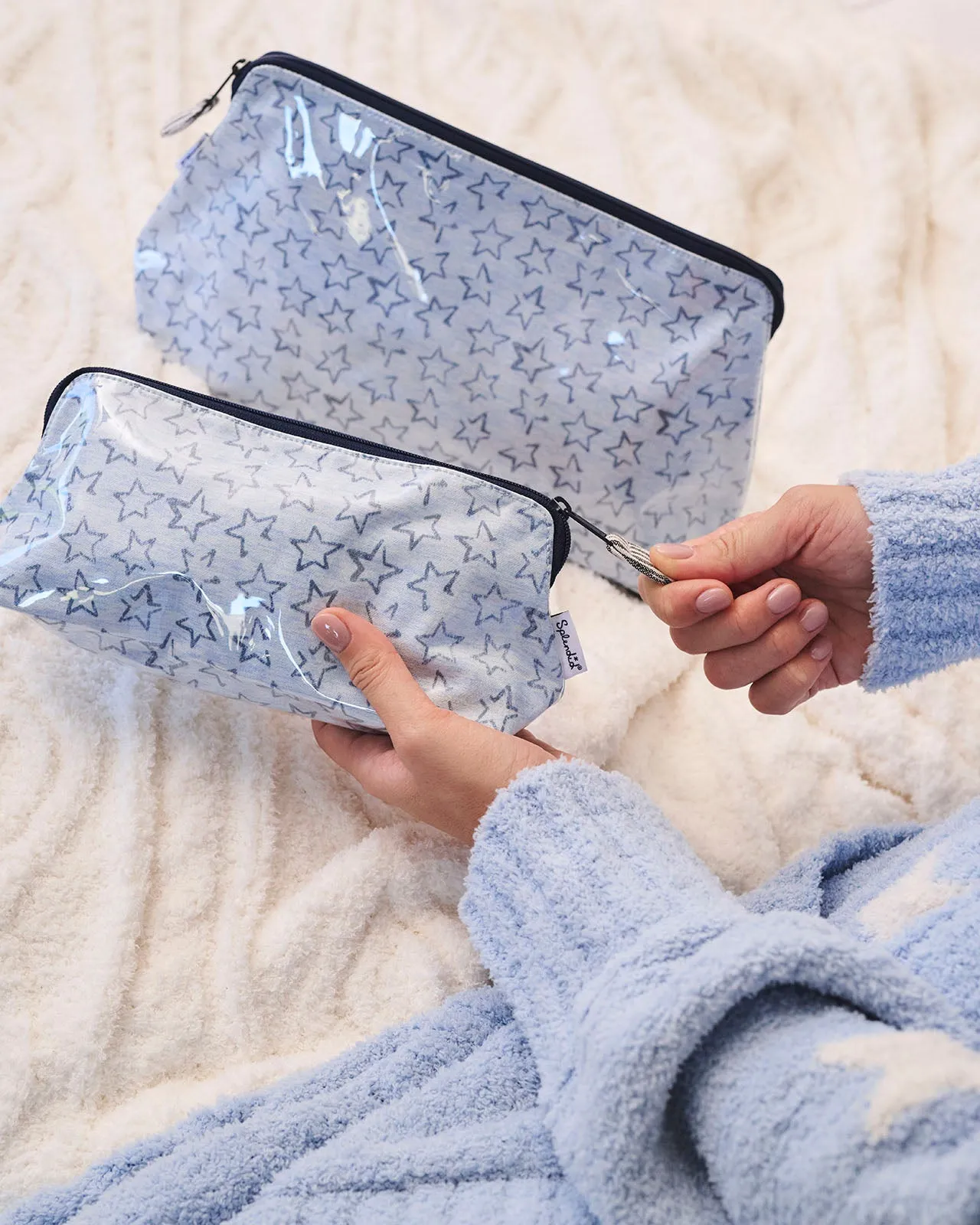 Small Outline Stars Makeup Bag