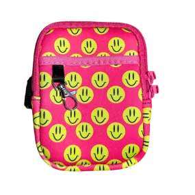 Smiley Print Bottle Pouch