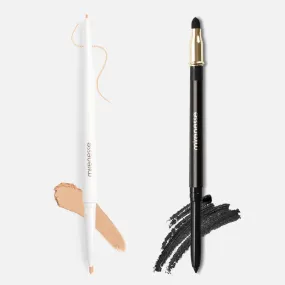 Smokey Cat Eyes Liner   Concealer Duo- Minx Black