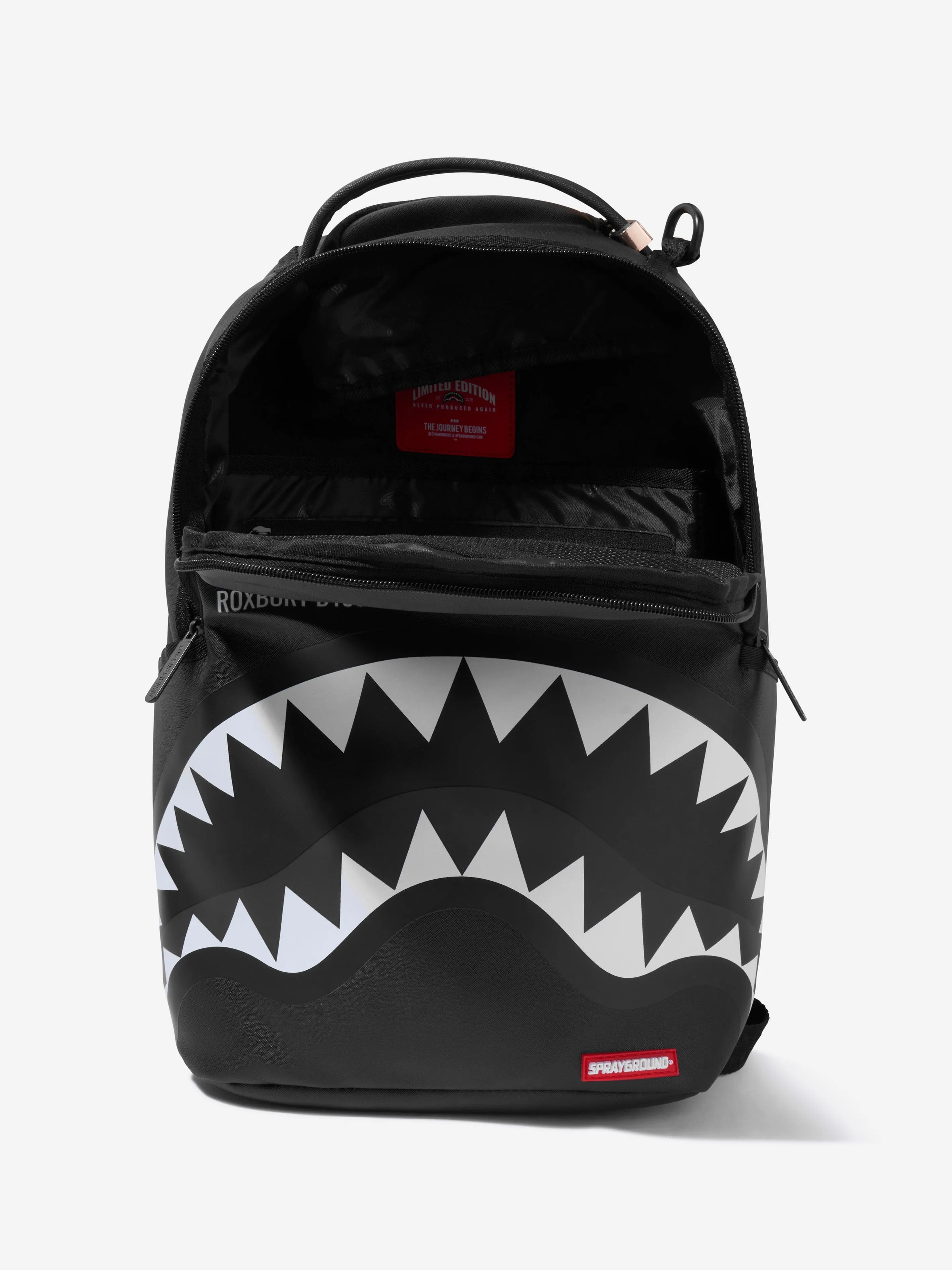 Sprayground Kids Sharks Central 2.0 SP DLXSV Backpack in Black