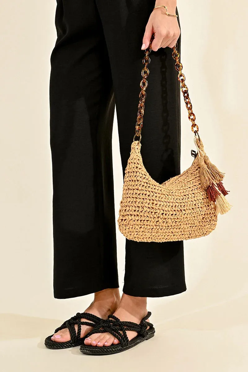 Straw Shoulder Bag