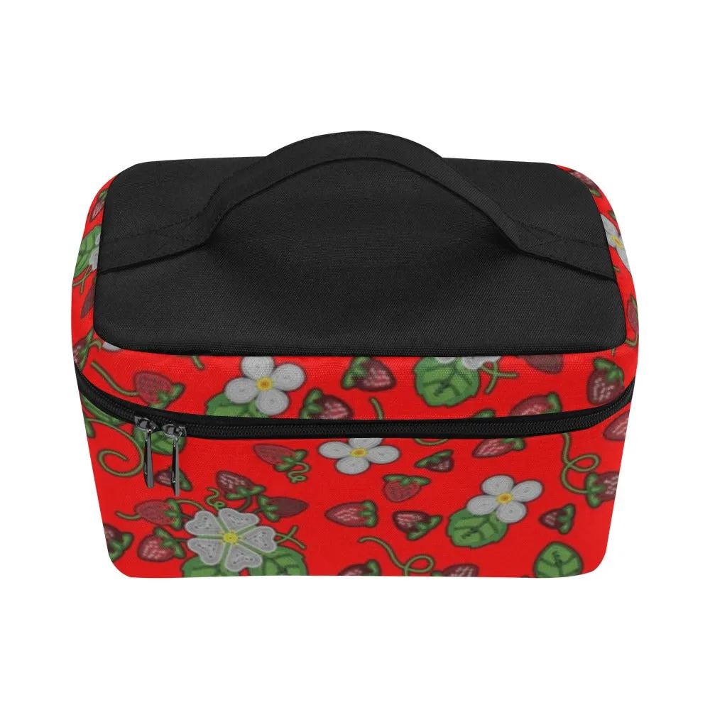 Strawberry Dreams Fire Cosmetic Bag/Large