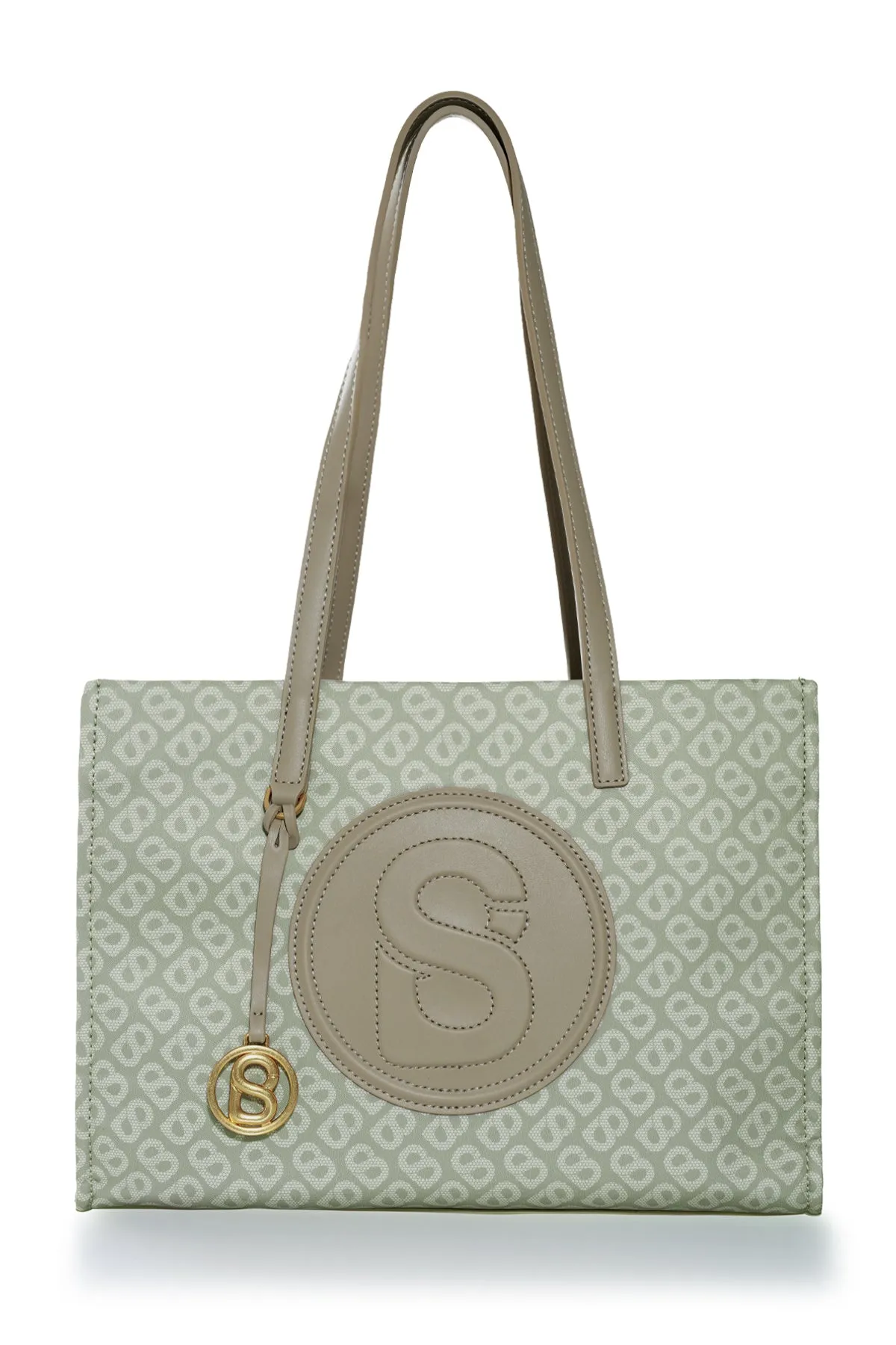 Tapis Aaliya Printed Tote Bag - Pistachio