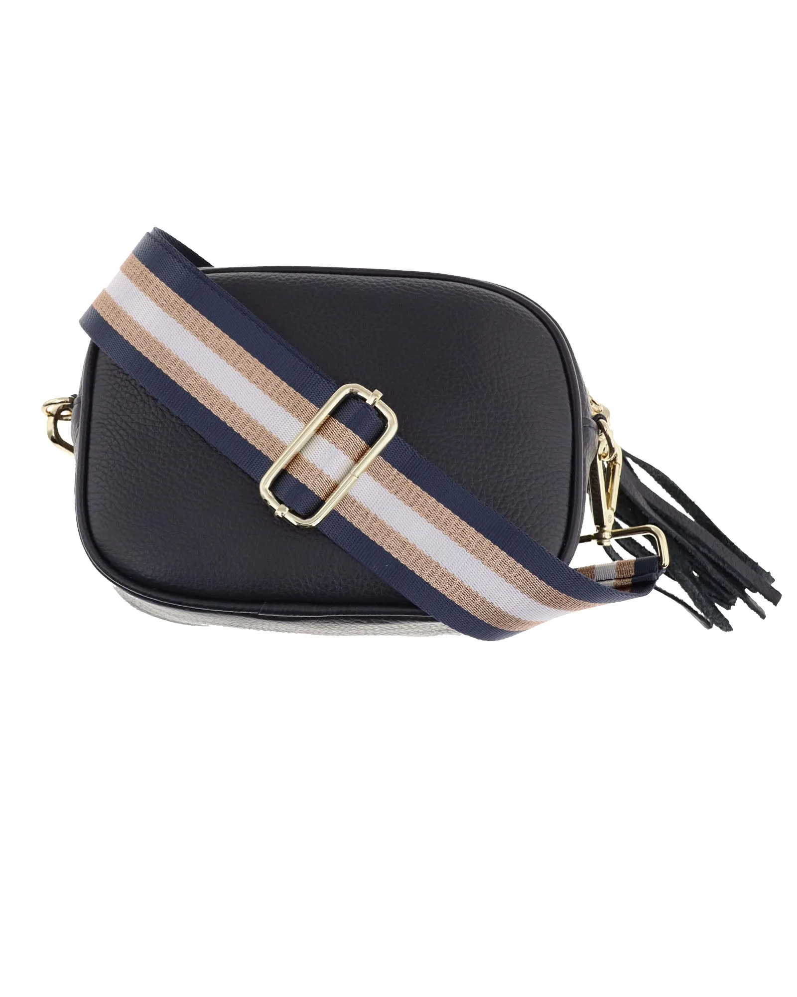 Tassle Crossbody Leather Camera Bag