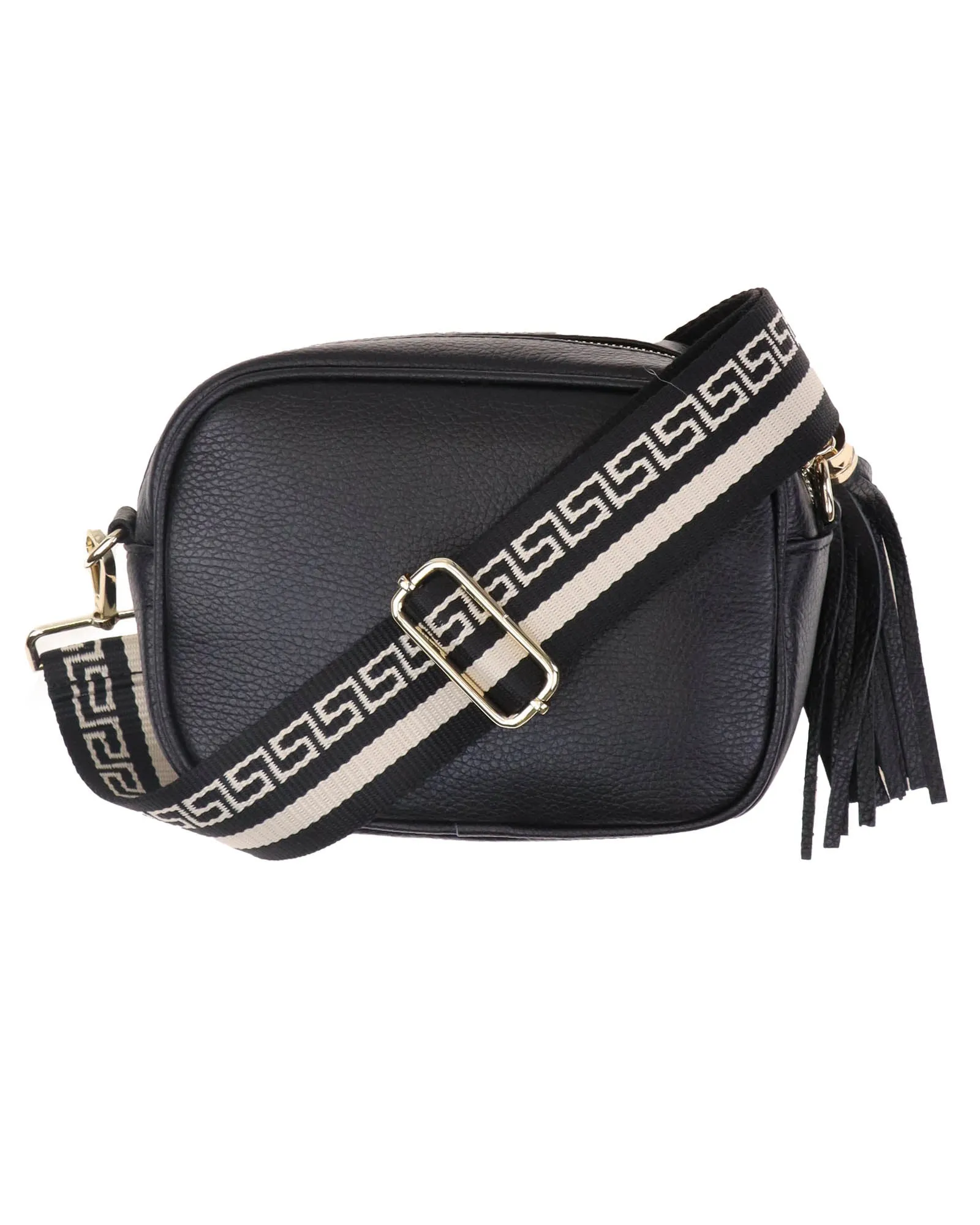 Tassle Crossbody Leather Camera Bag