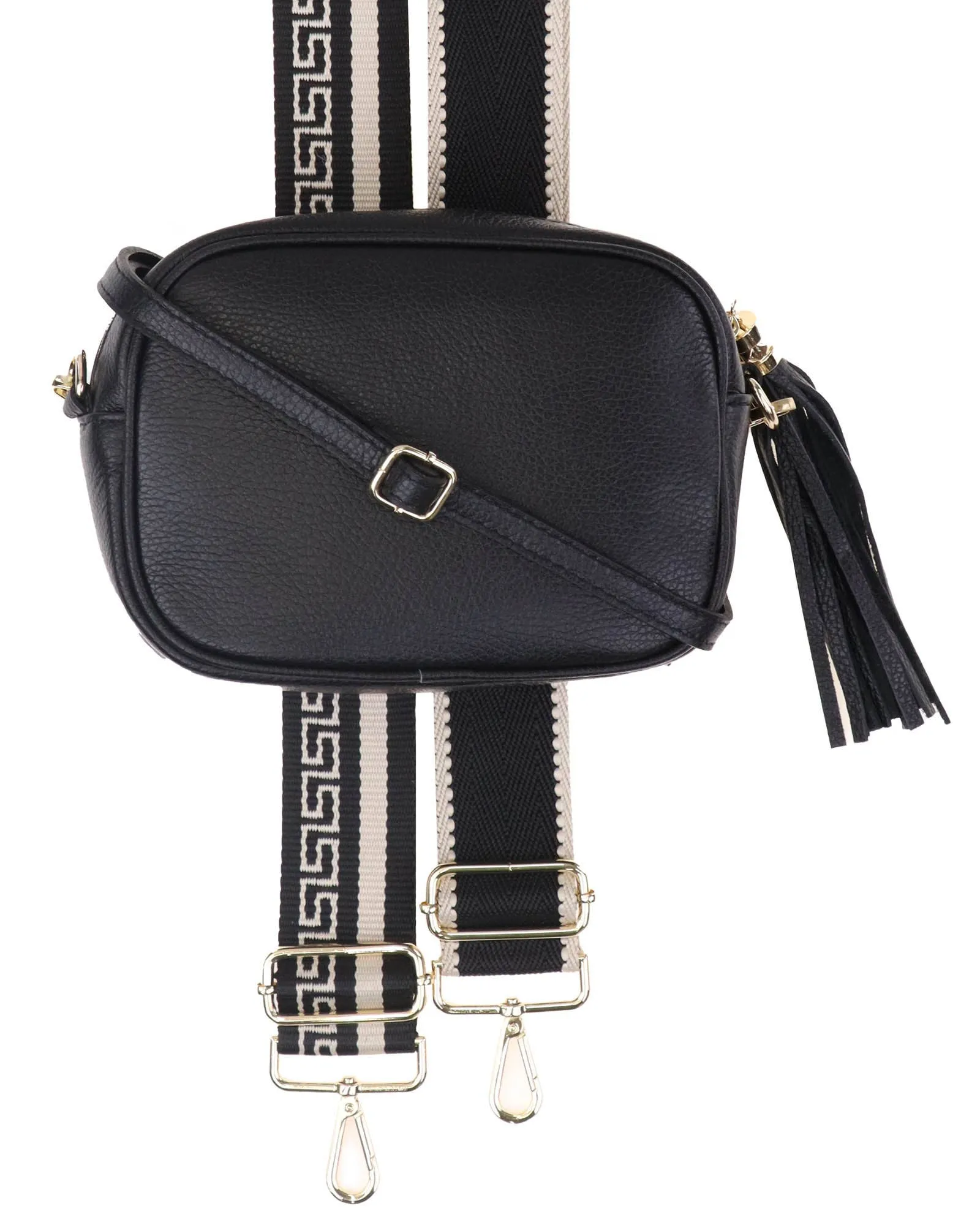 Tassle Crossbody Leather Camera Bag