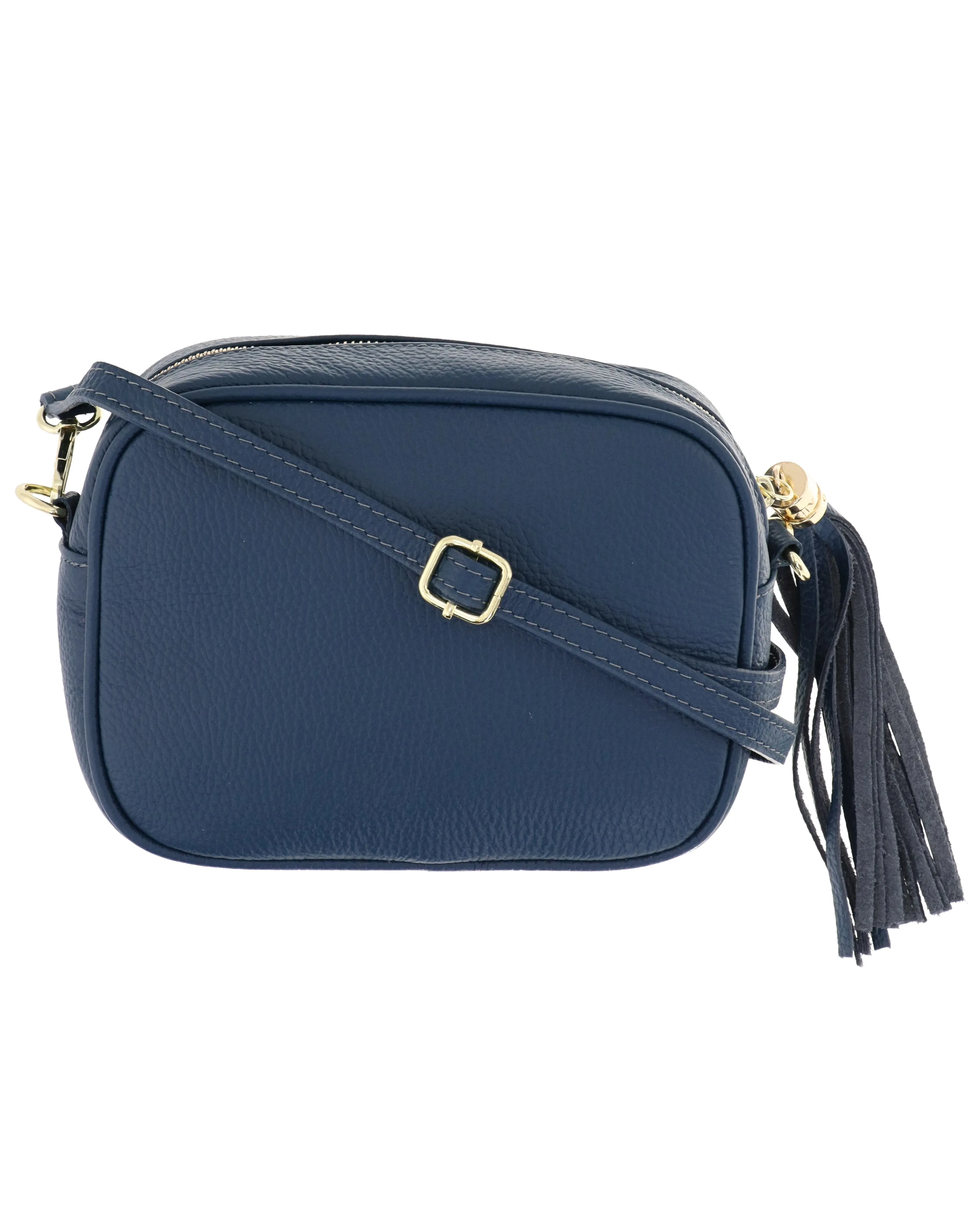 Tassle Crossbody Leather Camera Bag