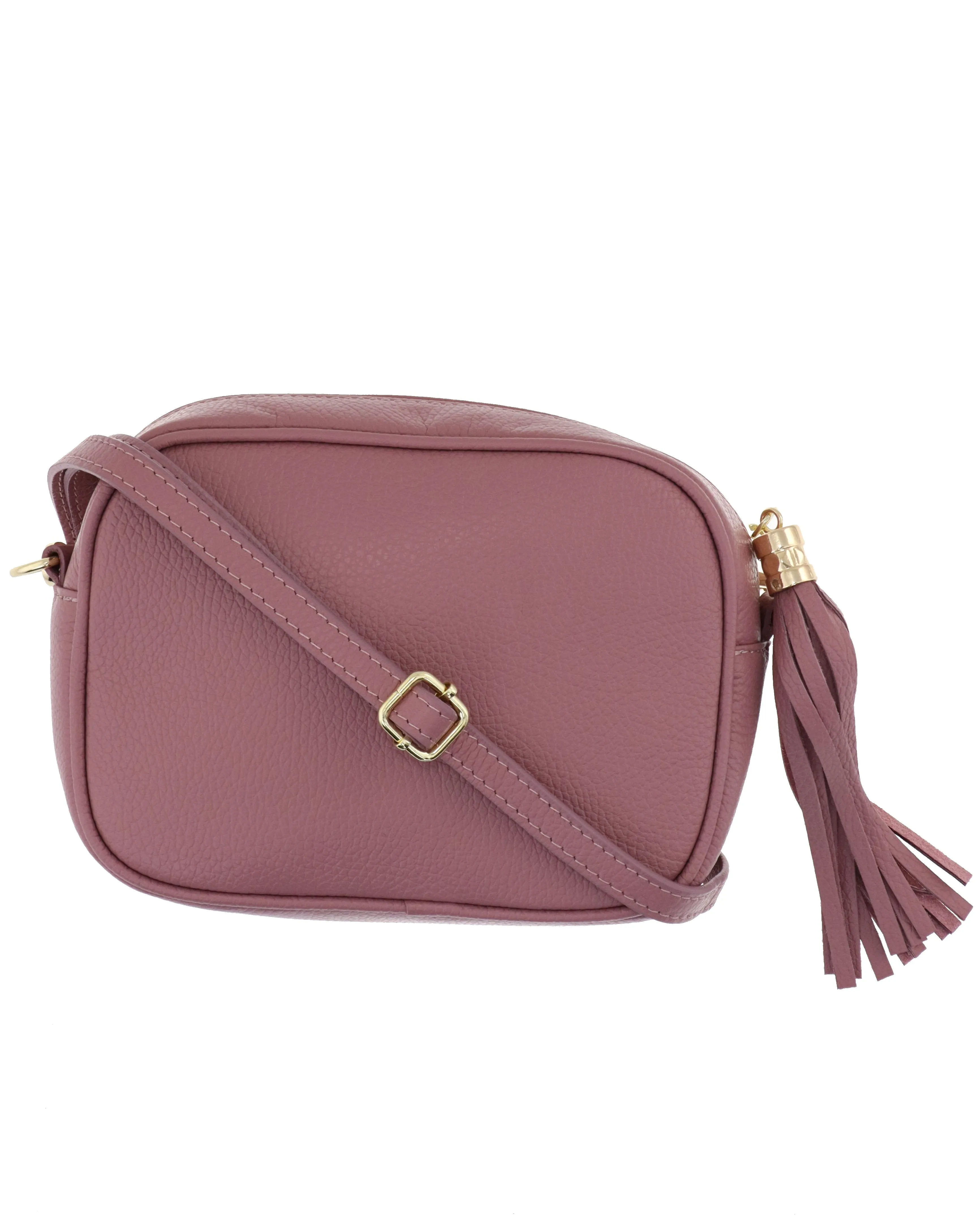 Tassle Crossbody Leather Camera Bag