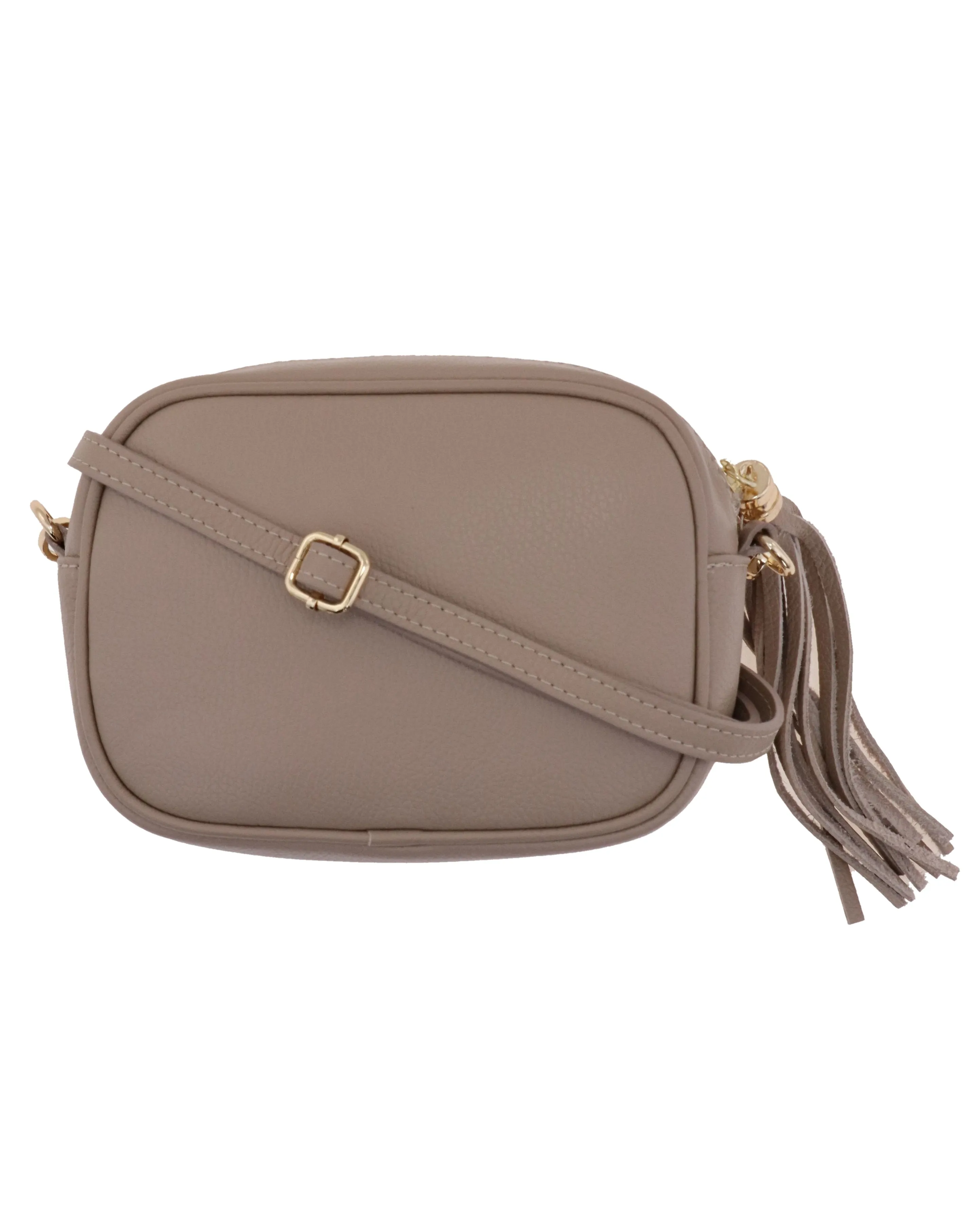 Tassle Crossbody Leather Camera Bag