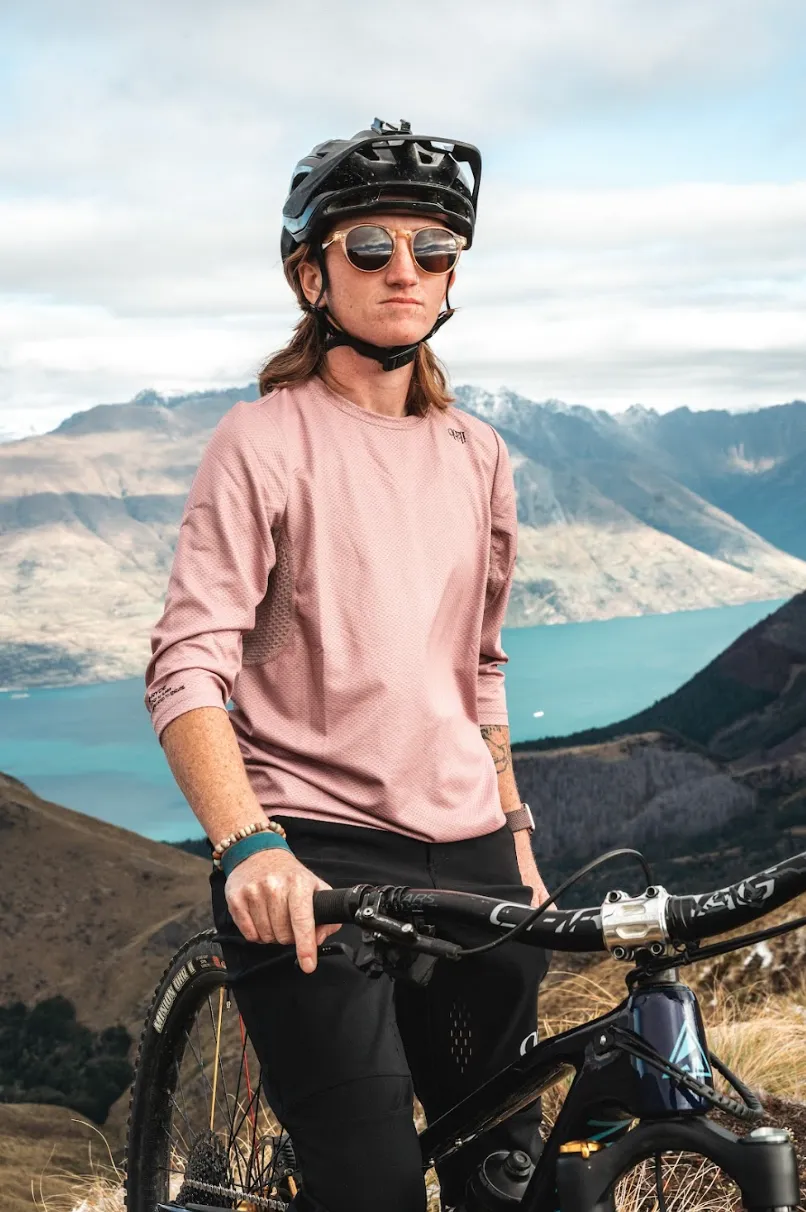 Traverse 3/4 Sleeve Jersey - Rose Dust - Women's