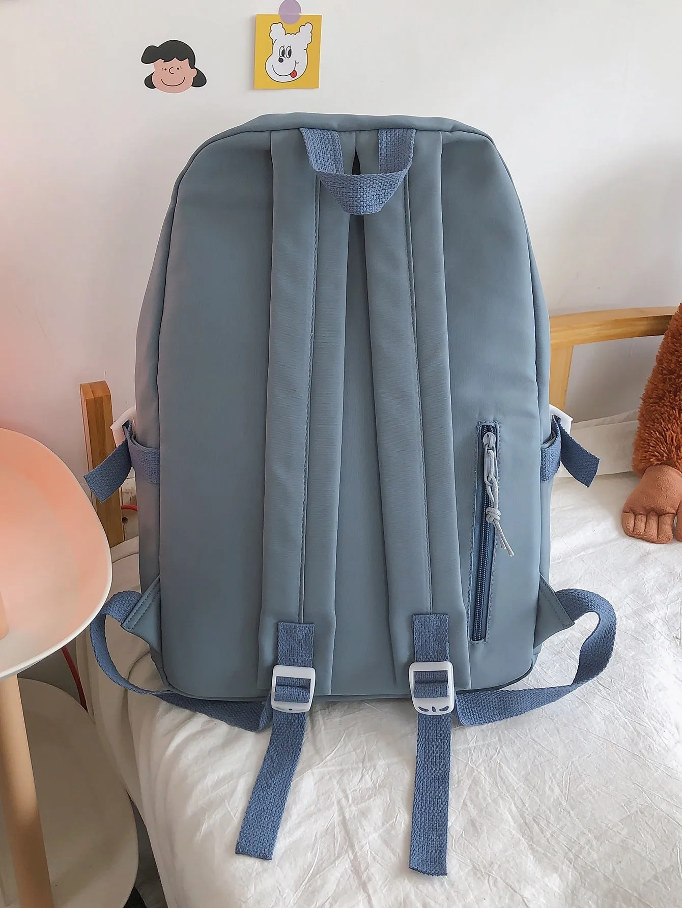 Two Tone Large Capacity Backpack