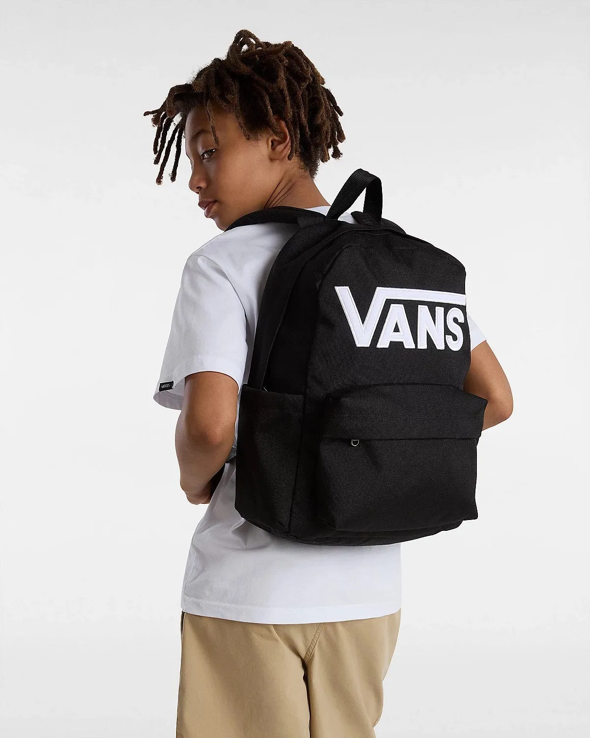 Vans Kids Old Skool Grom Check Backpack - Black