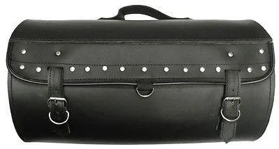 VS376 Vance Leather Medium Studded Sissy Bar Roll Bag