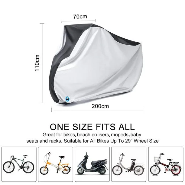 Waterproof Bike Cover with Lock Hole