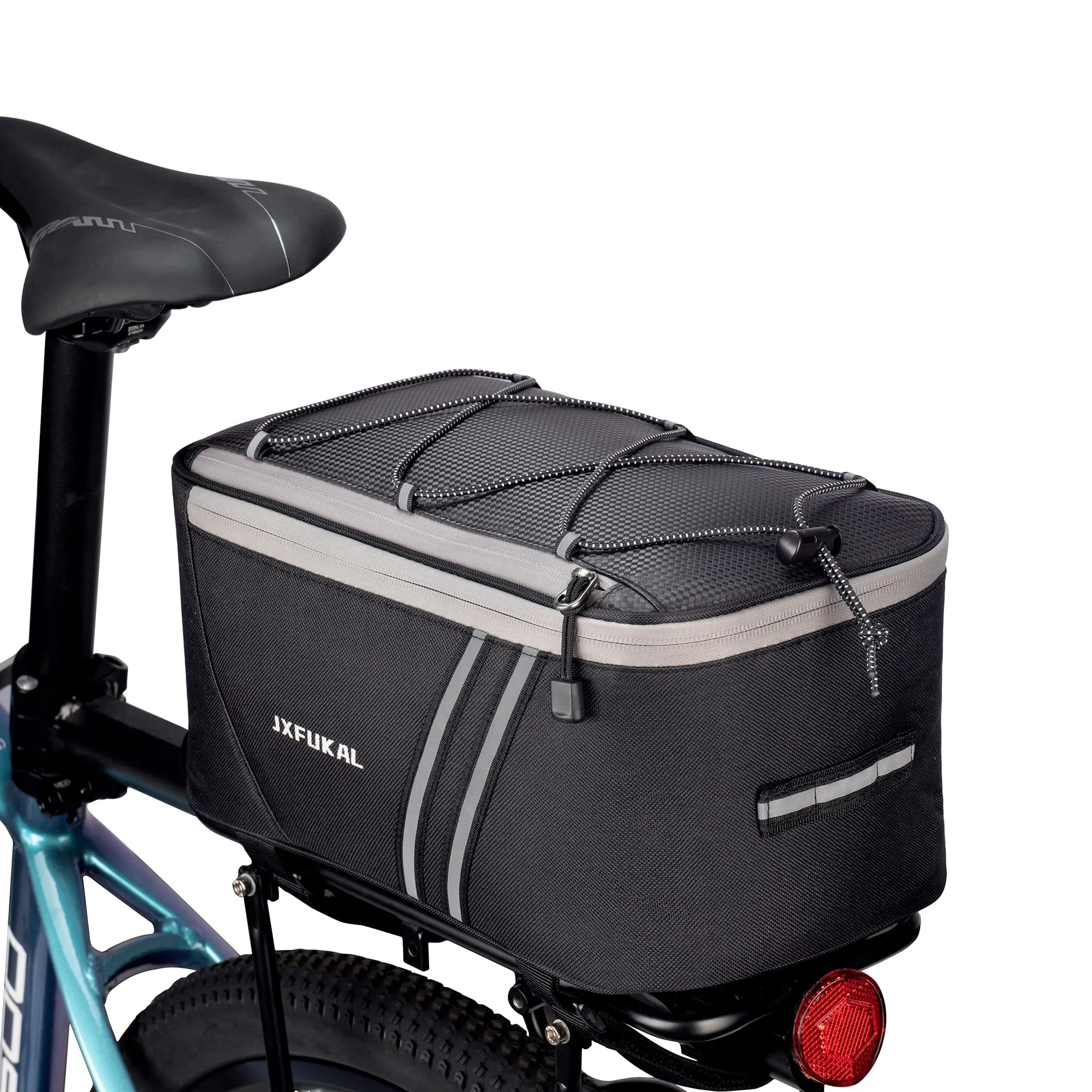 Waterproof Rear Bike Rack Bag with Rain Cover