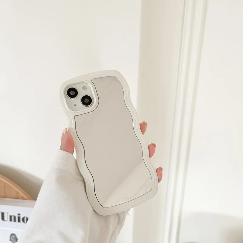 Wavy Makeup Mirror Phone Case