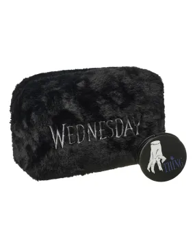 Wednesday Logo Womens Black Makeup Bag