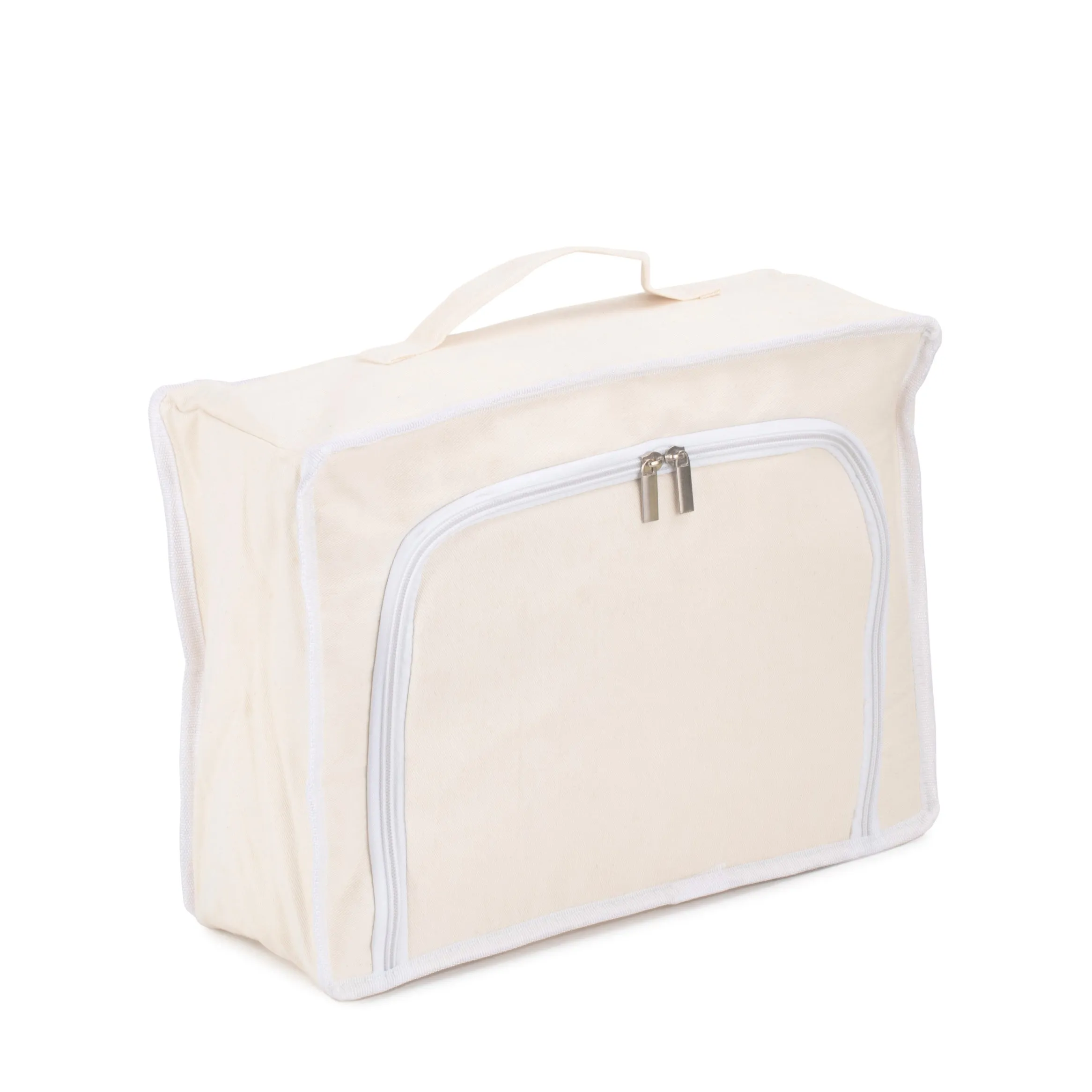 White Canvas Picnic Cooler Bag