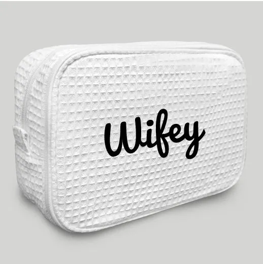 White Makeup Bag