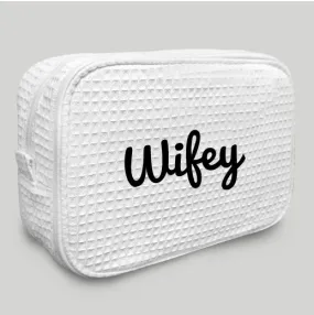 White Makeup Bag